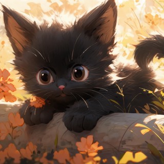 Kawaii cats autumn wallpaper