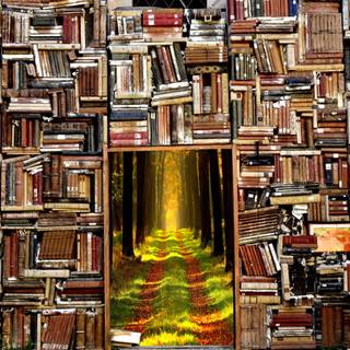 Library autumn wallpaper