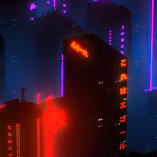 Neon city 4k iPhone wallpaper