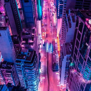 Neon city 4k iPhone wallpaper