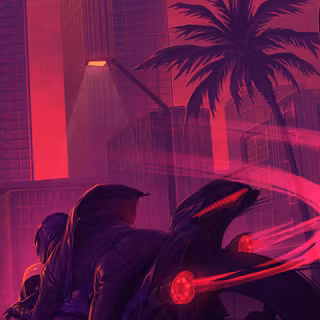 Neon city 4k iPhone wallpaper