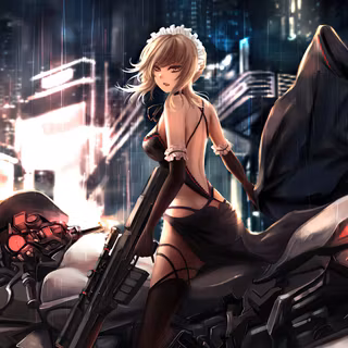 Dark anime girl 4k wallpaper