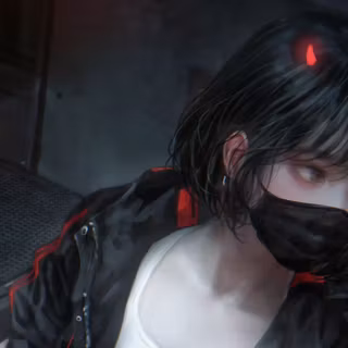 Dark anime girl 4k wallpaper