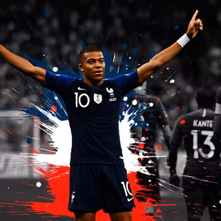 Mbappé 4k PC wallpaper