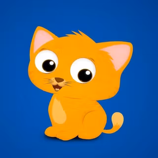 Cartoon cat spring wallpaper