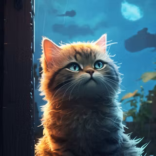 Cartoon cat phone wallpaper