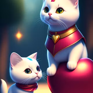 4k cartoon cat wallpaper