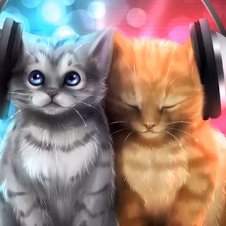 4k cartoon cat wallpaper