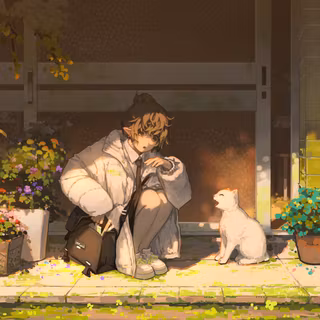 4k cartoon cat wallpaper