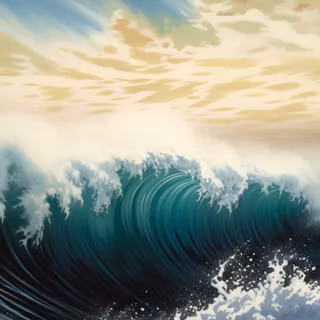 iPhone waves wallpaper