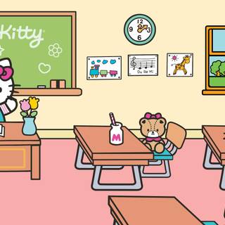 School Hello Kitty wallpaper