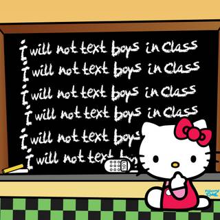 School Hello Kitty wallpaper