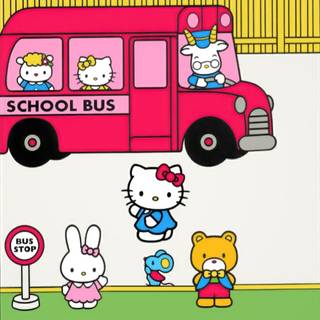 School Hello Kitty wallpaper