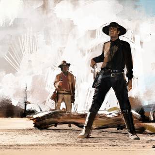 Spaghetti Western wallpaper