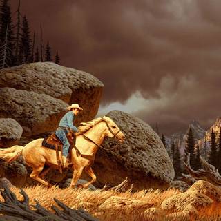 Spaghetti Western wallpaper