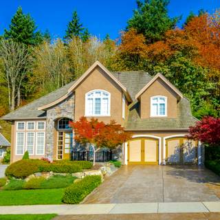 Fall house wallpaper