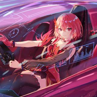 Racing girl desktop wallpaper