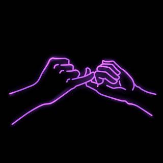 Purple aesthetic iPhone couples wallpaper