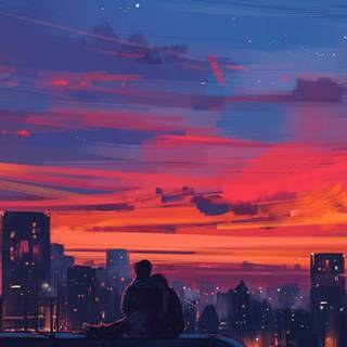 Anime couples iPhone wallpaper