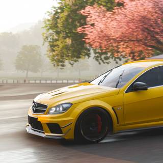 Mercedes C63 4k iPhone wallpaper