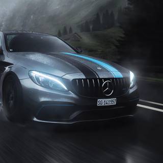 Mercedes C63 4k iPhone wallpaper