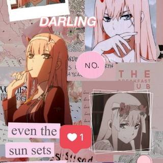 Girl anime collage wallpaper