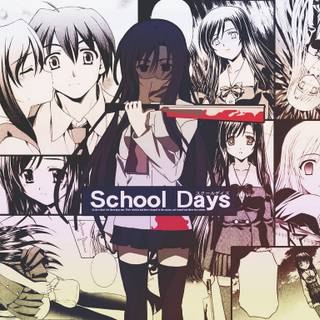 Girl anime collage wallpaper