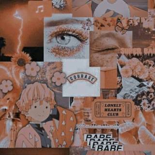 Girl anime collage wallpaper