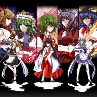 Girl anime collage wallpaper