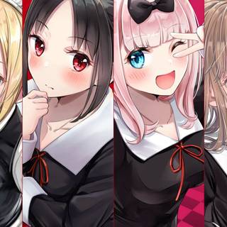 Girl anime collage wallpaper