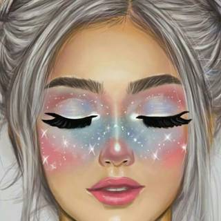 Cute drawing girl wallpaper