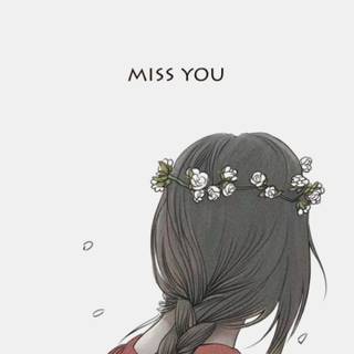 Cute drawing girl wallpaper