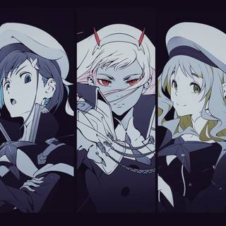 Girl anime collage wallpaper