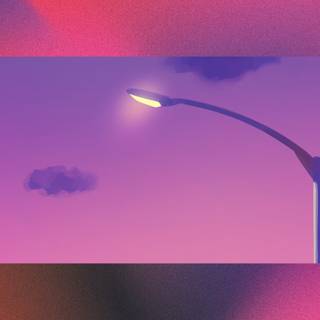 Purple aesthetic retro desktop wallpaper