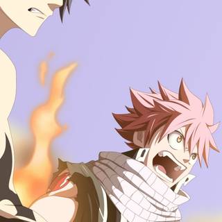 Natsu and Grey wallpaper
