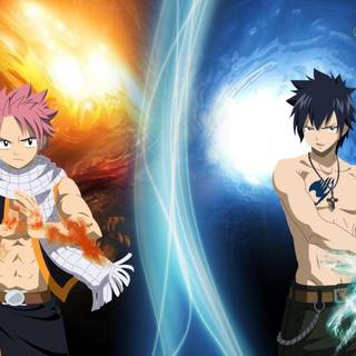 Natsu and Grey wallpaper