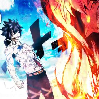 Natsu and Grey wallpaper