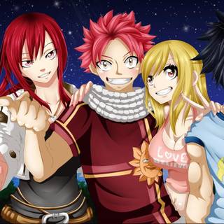 Natsu and Grey wallpaper