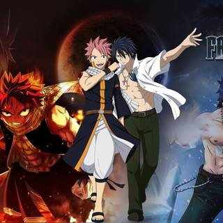Natsu and Grey wallpaper