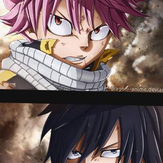 Natsu and Grey wallpaper