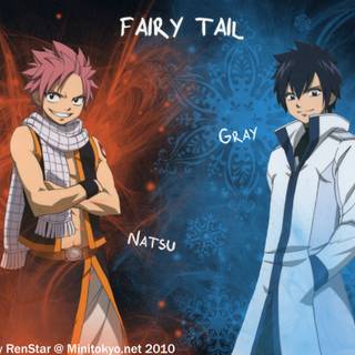 Natsu and Grey wallpaper