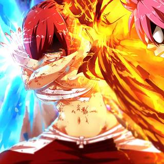 Natsu and Grey wallpaper