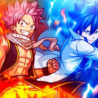 Natsu and Grey wallpaper