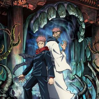 Sukuna and Yuji wallpaper