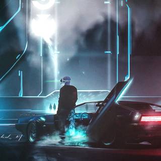 Cyberpunk 4k cars wallpaper
