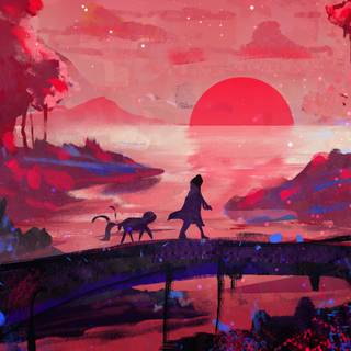 4k landscape art wallpaper