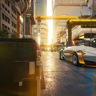 Cyberpunk 4k cars wallpaper