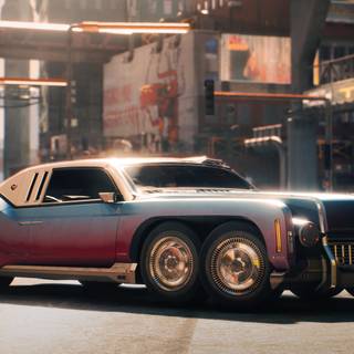 Cyberpunk 4k cars wallpaper