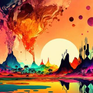 4k landscape art wallpaper