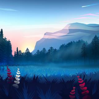 4k landscape art wallpaper